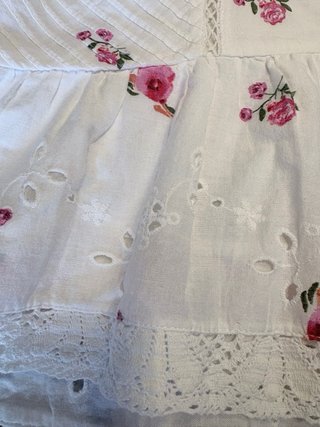 Mini falda ibicenca Zara