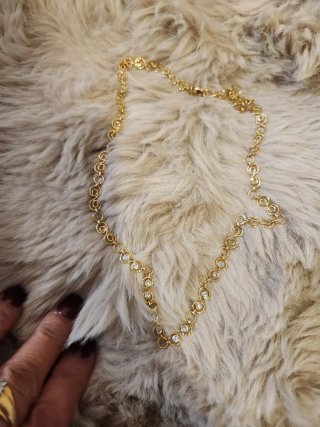 Collar Oro 18k Diamante Natural
