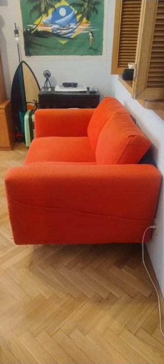 Sofá 2 plazas Ikea rojo