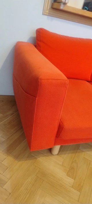 Sofá 2 plazas Ikea rojo