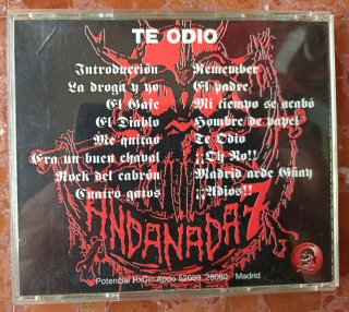ANDANADA 7 - Te odio. Cd