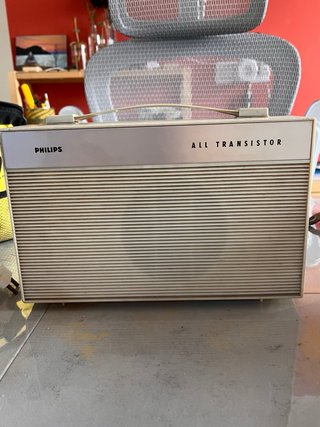 Tocadiscos Philips Rojo/Blanco (No funciona)