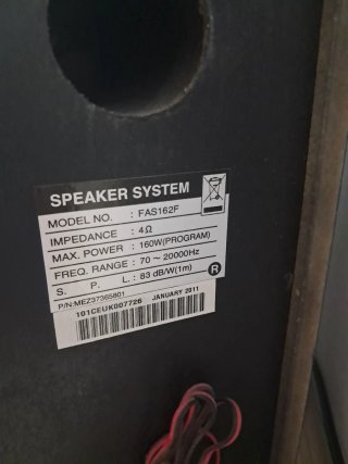 Equipo de Sonido LG Negro