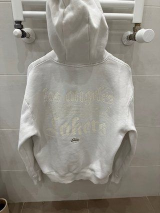 Sudadera con capucha Los Angeles Lakers Blanca
