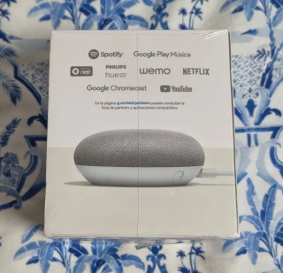 Google Home Mini PRECINTADO Inteligente NEGOCIABLE
