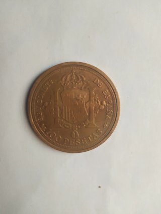 Réplica Moneda Alfonso XIII 100 Pesetas 1897