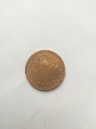 Réplica Moneda Alfonso XIII 100 Pesetas 1897