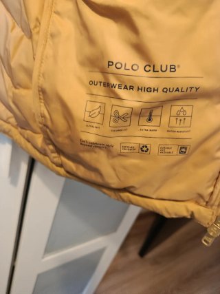 Cazadora ligera Polo Club hombre amarilla