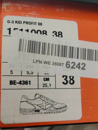 Zapatillas Munich Talla 38 Negras