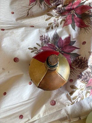 Garrafón antiguo vintage con cuero