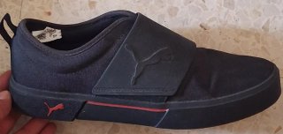 Zapatillas Puma El Rey II Slip-On Negras Rojas