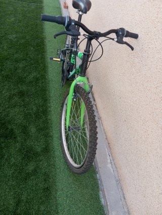 Bicicleta Montaña 24 Negra y Verde