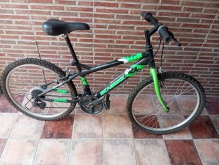 Bicicleta Montaña 24 Negra y Verde