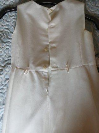 Vestido de celebración para niña blanco
