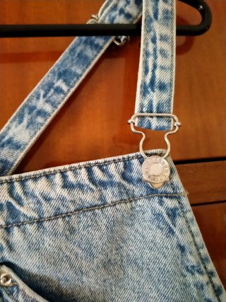 Mono vaquero desgastado oversize