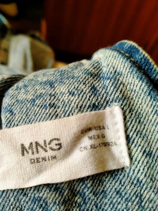 Mono vaquero desgastado oversize