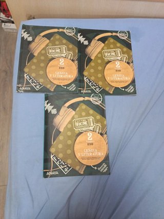 3 libros lengua y literatura 2 Eso .Operación mund