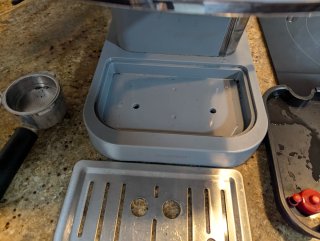 Cafetera Express Gris Cromado como nueva