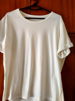 Conjunto Camiseta Blanca y Shorts Vaqueros Rotos