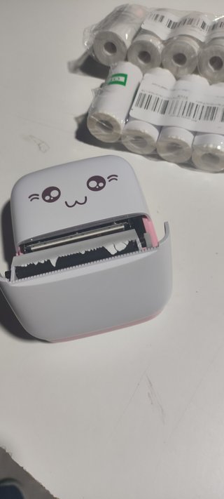Impresora Térmica Portátil Rosa y Blanca  Kawaii