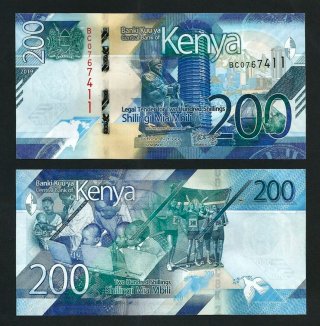 Billetes KENIA 2019 SIN CIRCULAR