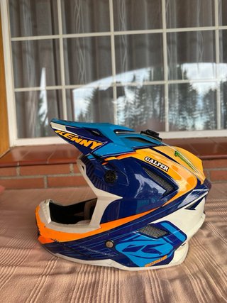 Casco Kenny Azul y Naranja