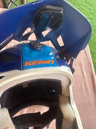 Casco Kenny Azul y Naranja