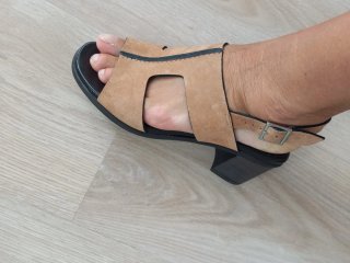 Sandalias ante y piel Talla 36