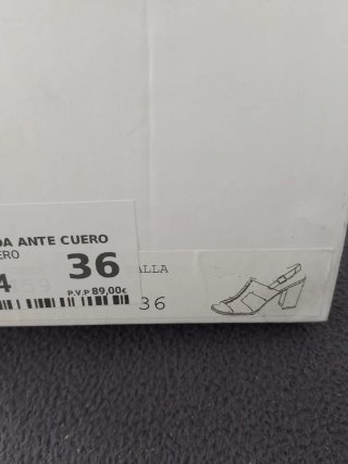 Sandalias ante y piel Talla 36