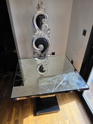 Mesa y 2 Sillas Estilo Rococó