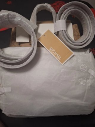Mochila Michael Kors Beige Nueva