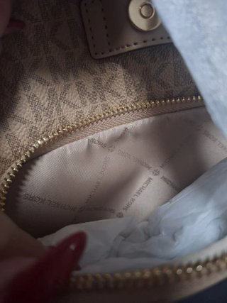 Mochila Michael Kors Beige Nueva