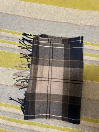 Sciarpa Barbour Tartan Blu Grigio
