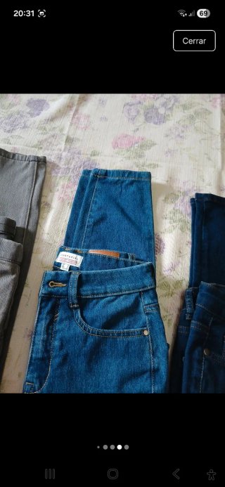 Lote 3 Pantalones Vaqueros Cortefiel Talla S