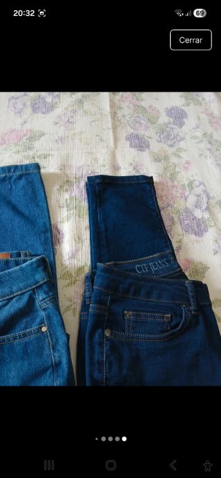 Lote 3 Pantalones Vaqueros Cortefiel Talla S