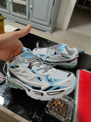 Zapatillas Off-White Azul y Blanco