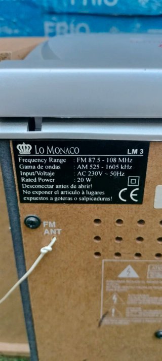 Mini equipo Lo Mónaco CD, Radio, Cassette