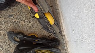2 pares de Patines Hyports Junior Negros y Amarill