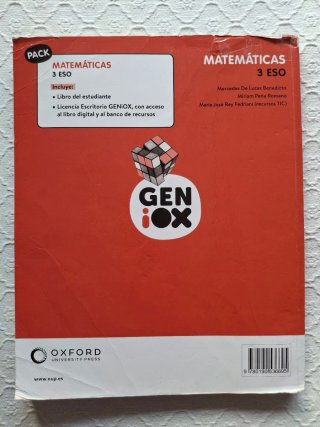 Matemáticas 3 ESO : Geniox