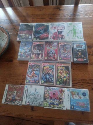 Lote de Videojuegos Wii, PSP, DS y 3DS