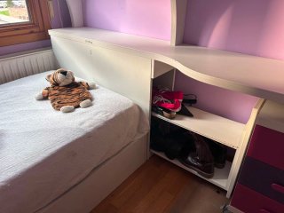Dormitorio Juvenil Modular L + 2 Colchones
