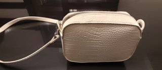 Bolso blanco efecto piel cocodrilo