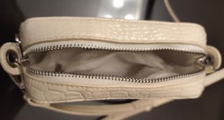 Bolso blanco efecto piel cocodrilo