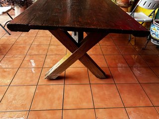 Mesa de madera maciza para 8 personas