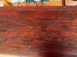 Mesa de madera maciza para 8 personas