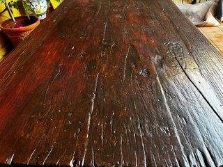 Mesa de madera maciza para 8 personas
