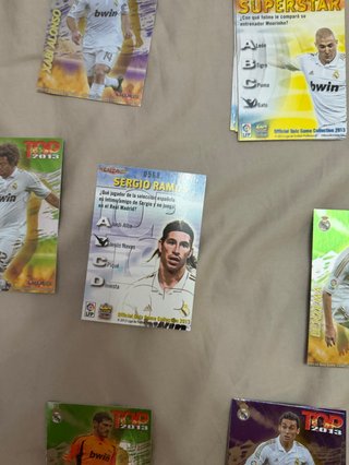 Lote cromos especiales Real Madrid 2013