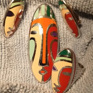Conjunto joyas plata Tiziana Martino x Menegatti