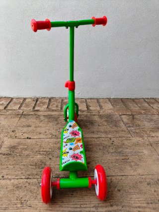 Patinete 3 Ruedas Infantil Verde y Rojo