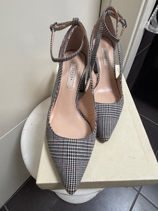 Zendra Zapato Tacón Estampado Vichy